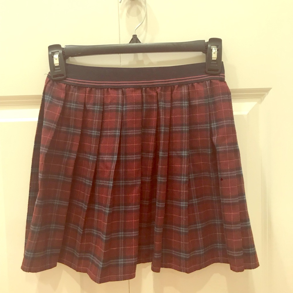 GIRLS PLEATED PLAID SKIRT